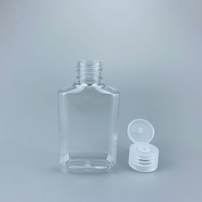 Desinfección 60ml Flip Cap Plastic Sanitizer Bottle del alcohol