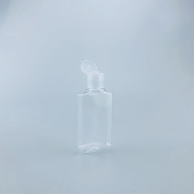 Capacidad octagonal transparente 60ml Flip Cap de la botella