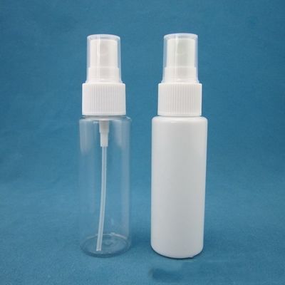 Botella plástica blanca clara del espray del alcohol 40ml 0.25cc