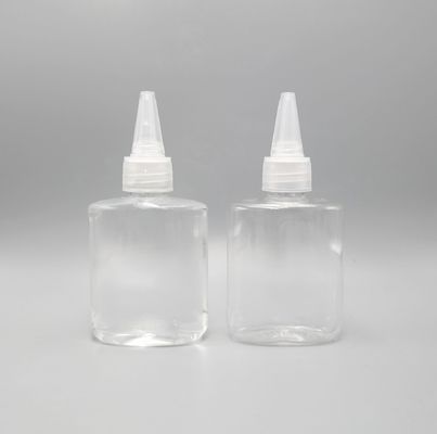 Vape engrasa las botellas plásticas del apretón del top claro de la torsión 50ML