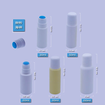 botella no tejida del linimento de la tela de la cabeza de la esponja 120ml