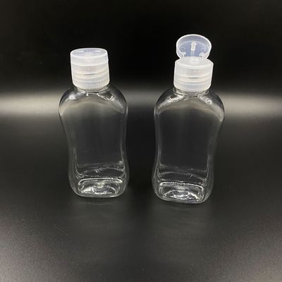Botella portátil del desinfectante de la mano del tapón de tuerca disponible plano 75ml