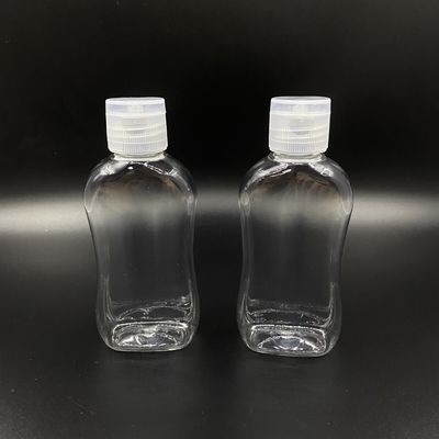 Botella portátil del desinfectante de la mano del tapón de tuerca disponible plano 75ml