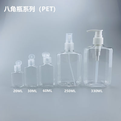 Desinfección 60ml Flip Cap Plastic Sanitizer Bottle del alcohol